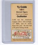Ty Cobb 1911 Detroit Tigers Tobacco Road Card