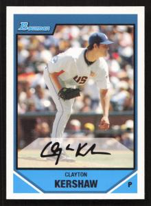 2007 Clayton Kershaw Bowman Draft Card #BDPP77