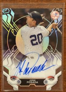 2019 Topps High Tek Jorge Posada Autograph Card