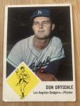 1963 Fleer Don Drysdale Baseball Card #41
