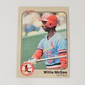 Willie McGee 1983 Fleer Rookie Card #15