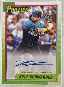 2025 Topps Kyle Schwarber 1990 Auto Chase Pack