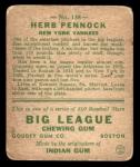 1933 Goudey Herb Pennock Baseball Card #138