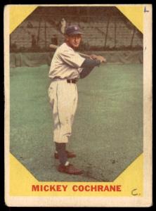 1960 Fleer Mickey Cochrane #24 Sports Card