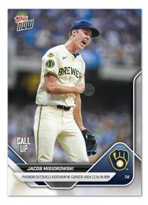 Jacob Misiorowski 2025 MLB Topps NOW Card #402