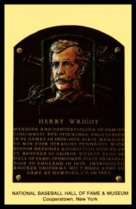 Harry Wright Cooperstown Hall of Fame Postcard