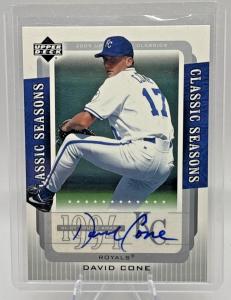 David Cone 2005 Upper Deck Autographed Card