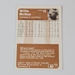 Willie McGee 1983 Fleer Rookie Card #15