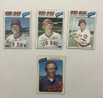 1971-1975 Topps Baseball Boston Red Sox Cards