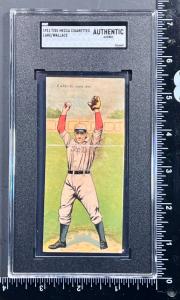 1911 T201 Bobby Wallace & Joe Lake Double Folder