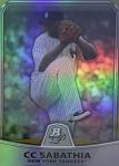 CC Sabathia 2010 Bowman Platinum Gold Refractor