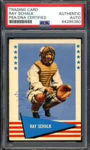 Ray Schalk Autographed 1961 Fleer Card