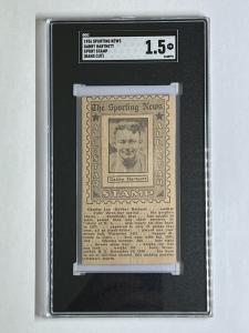 1936 Gabby Hartnett Sport Stamp - SGC 1.5