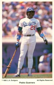 1985 Dodgers Postcards - Choose Your Player!