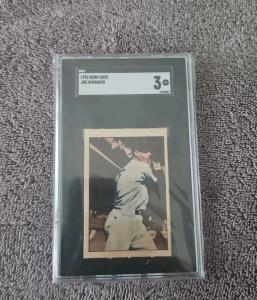 1952 Berk Ross Joe DiMaggio Baseball Card SGC 3