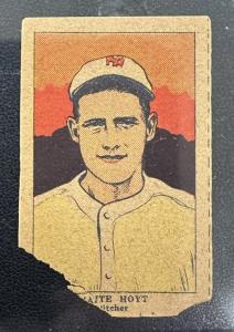 1923 Waite Hoyt NY Yankees HOF Strip Card