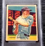 1935 Diamond Stars Heinie Manush Baseball Card