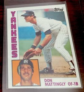 1984 Topps Don Mattingly Rookie Card #8