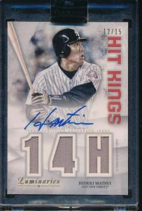 2019 Topps Luminaries Hideki Matsui Auto Jersey /15