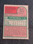 1975 Topps Dave Winfield #61 - Spot On Back