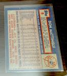 1984 Topps Don Mattingly Rookie Card #8