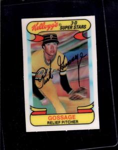 1978 Kellogg Goose Gossage #8 Sports Card