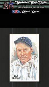 1980-01 Perez-Steele Red Ruffing Hall of Fame Card