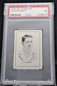 1950 Ed Delahanty Hall of Fame Card PSA NM 7