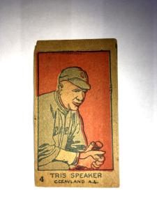 1926 W512 Tris Speaker Cleveland Indians Card