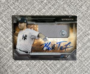 Mark Teixeira 2015 Topps Strata Auto Jersey Card