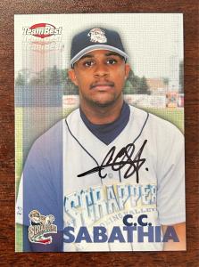 1999 C.C. Sabathia Rookie Autograph NY Yankees Card