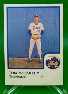 1986 Tom McCarthy Tidewater Tides Logo Error Card