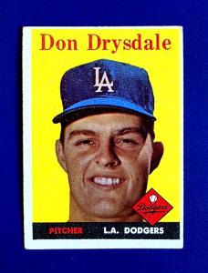 1958 Topps Don Drysdale Dodgers HOF Card