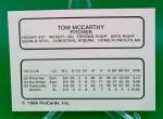1986 Tom McCarthy Tidewater Tides Logo Error Card