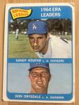 1965 Topps League Leaders Sandy Koufax & Don Drysdale