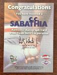 1999 C.C. Sabathia Rookie Autograph NY Yankees Card