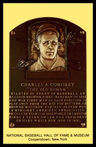Charles Comiskey Hall of Fame Postcard