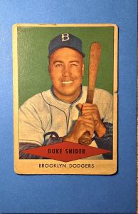 1954 Red Heart Duke Snider HOF Brooklyn Dodgers Card