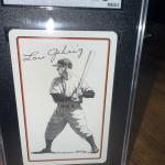 1978 Lou Gehrig Landsman Playing Card SGC 10