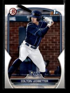 2023 Bowman Draft Colton Ledbetter Rays 5 Cards