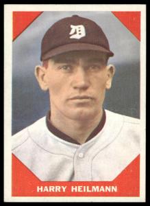 1960 Fleer Baseball Greats Harry Heilmann Card