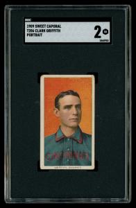 1909 T206 Clark Griffith Portrait Baseball Card