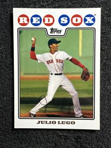 Julio Lugo 2008 Topps #386 Boston Red Sox Card