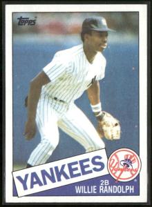 1985 Topps #765 Willie Randolph Yankees Card