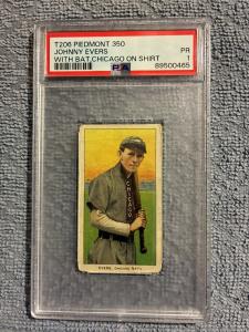 1909 T206 Johnny Evers Chicago Baseball Card