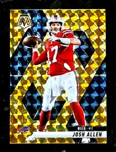 Josh Allen 2025 Panini Mosaic Yellow Prizm Card