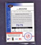 2002 Leaf Certified Mirror Blue Mike Mussina Patch