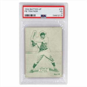1934 Batter Up Pie Traynor #14 Card
