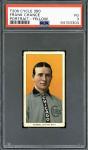 1909 T206 Frank Chance Yellow Sweet Caporal Card