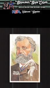 1980 Perez-Steele Hall of Fame Harry Wright #/10000